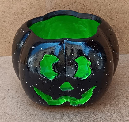 Velero cerámica calabaza Halloween. Ref 3469730042648. 9x12
