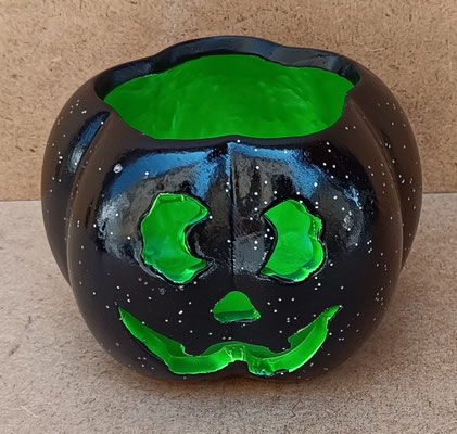 Velero cerámica calabaza Halloween. Ref 3469730042648. 9x12