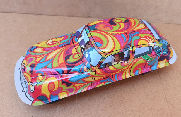Coche psicodélico. Ref 1274. 22 cms