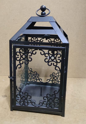 Farol vela metal. Ref 36814. 32x15x15