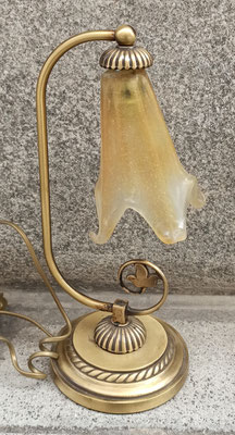 Lámpara latón dorado. Ref 12238. 37x14