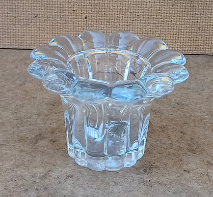 Portavelas cristal. 5x8