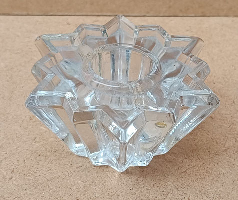 Portavelas cristal. 7,5x4