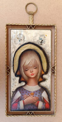 Cuadro Virgen años 60. Ref CAR61 53x23,5x2