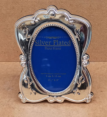 Portafotos plateado. Ref CD61007. 18x14