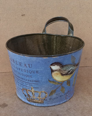 Macetero metal. Ref HA271. 15x18x16
