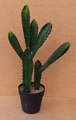 Cactus artificial en maceta. Ref 31900004. 54x30x13