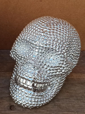 Calavera hucha resina. Ref 45635. 15x9x10