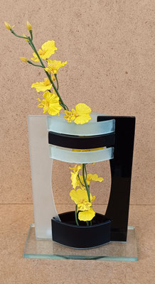 Jarrón cristal. Ref 71102. 21x17x7