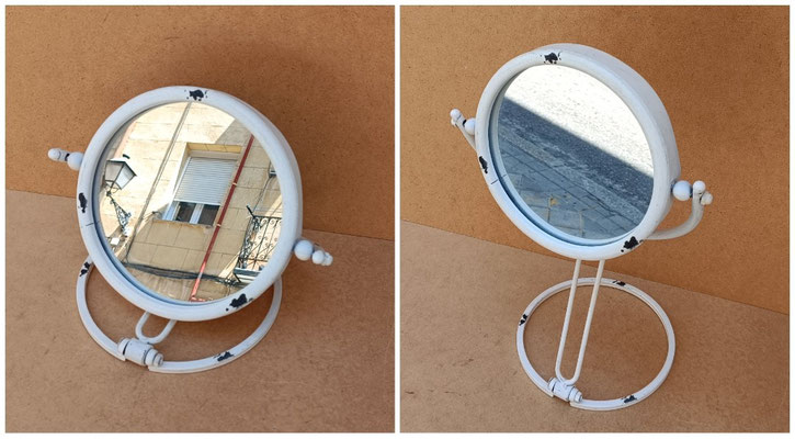 Espejo mesa metal varias posiciones. Ref 43713. 45x26x19