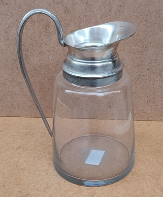 Jarra cristal y aluminio. Ref 552403. 24x16x12