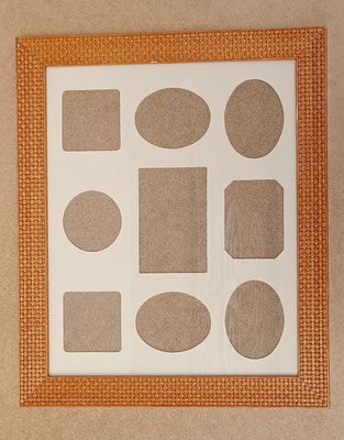 Marco madera para pared. Ref 171293. 42x35.5 exterior. 28x34 interior