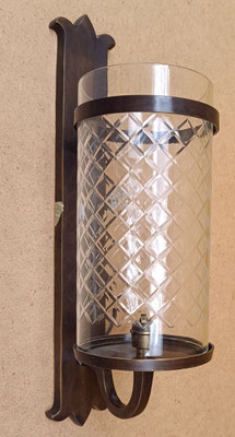 Aplique pared bronce. Ref 4018. 44x12,5x19