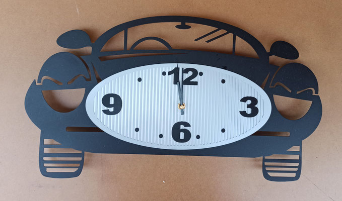 Reloj pared coche. Ref 54233. 54x30