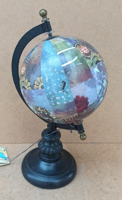 Globo terráqueo collage. Ref 18219. 29x16