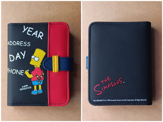 Agenda goma Los Simpsons. 14x11x2