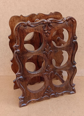 Botellero madera 6 botellas. Ref 2820. 31x17x43
