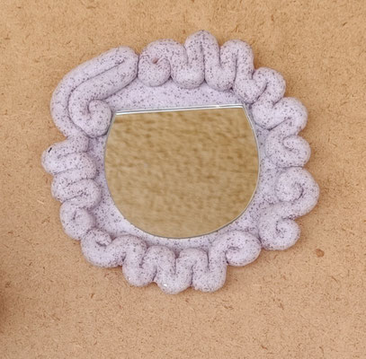 Espej mini cerámica. 11x11