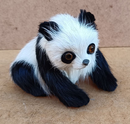 Oso panda pelitos. 8x10x6