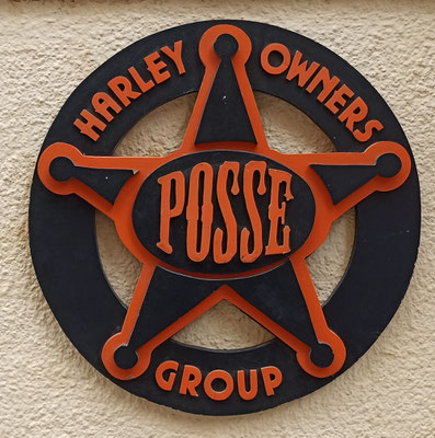 Adorno pared Harley madera. Ref 62x5
