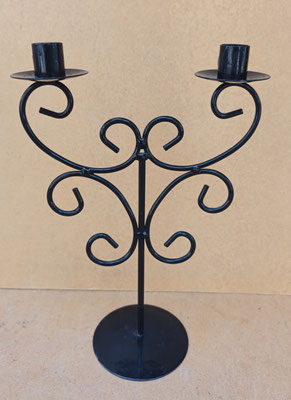 Candelabro 2 brazos. 33x21x11
