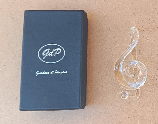 Nota musical cristal. Ref 13/246. 10x4,5