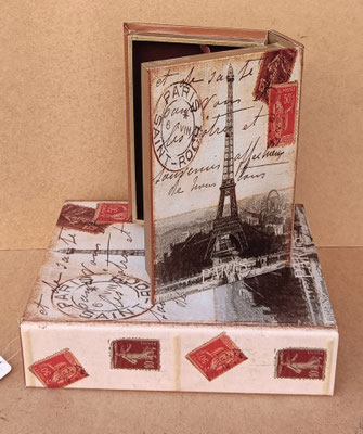 Caja libro París. Ref 551324. Grande 35x26x9. Pequeño 29x19x7