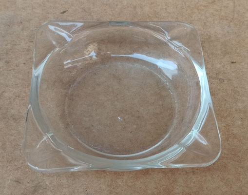 Cenicero cristal vintage. 11x11