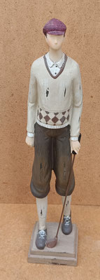 Figura golfista resina. Ref 38831B. 38x8x7