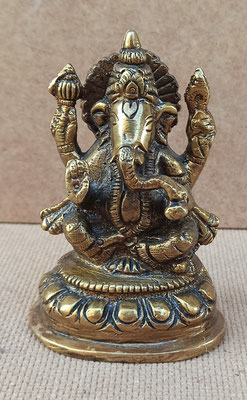 Ganesha de bronce. 10x7