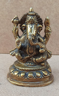 Ganesha de bronce. 10x7