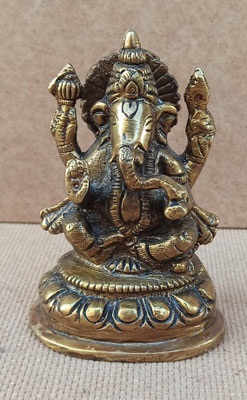 Ganesha de bronce. 10x7