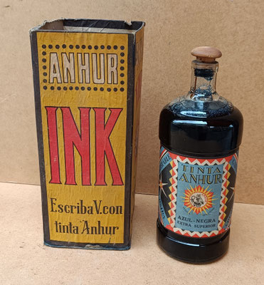 Frasco de tinta Anhur antiguo. Ref GOY1. 26x9 