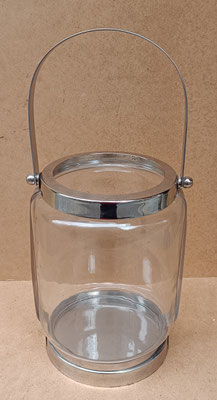 Farol cristal y metal. Ref 62423. 48x22