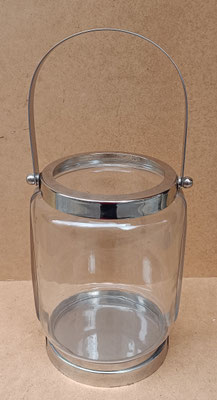 Farol cristal y metal. Ref 62423. 48x22