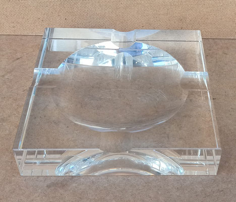 Cenicero puros cristal. Ref 23493. 18x18x4. 