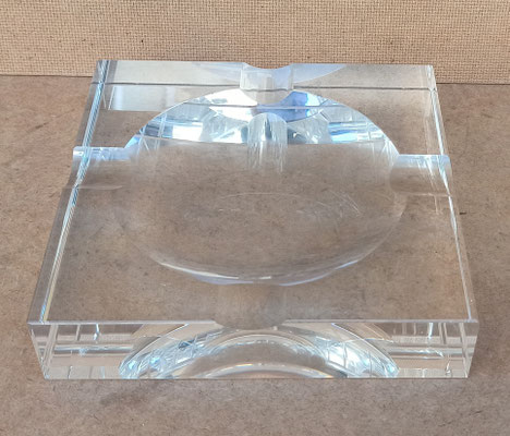 Cenicero puros cristal. Ref 23493. 18x18x4. 