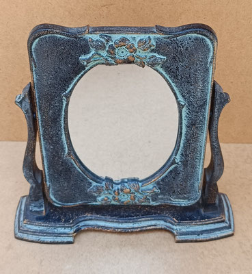 Espejo de mesa resina. 27x25x6,5