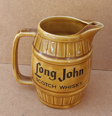 Jarra whisky Long John cerámica. Ref MERC. 14x9,5x15