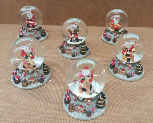 Mini bolas nieve Santa Claus. Ref 4965/231