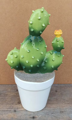 Hucha cactus cerámica. Ref 4132. 29x15x11