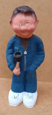 Manit. Fontanero cartón fallero artesano. Ref 2323. 27x8x7