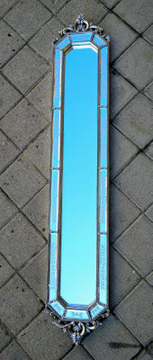 Espejo color plata. 115x20.