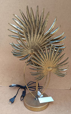 Lámpara mesa hojas. Ref 61311. 65x38x18
