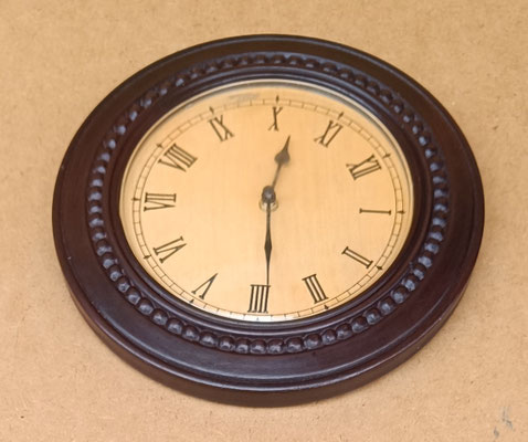 Reloj pared madera. Ref 61911. 30x3