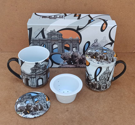 Tazas para infusiones Madrid (La Cibeles y Puerta de Alcalá). Ref 9/560