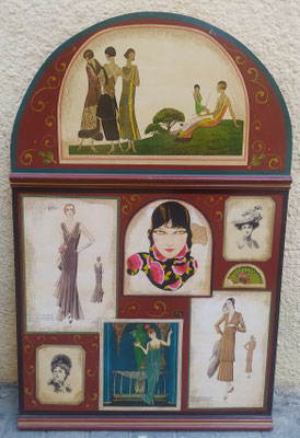 Cuadro etiquetas Belle epoque. 93x60
