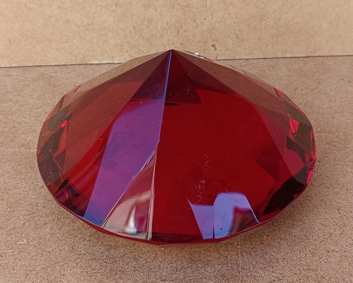 Diamante pisapapeles cristal. Ref 37263. 7,5x12