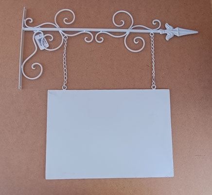 Letrero metal doble cara. Ref 4Y0071W. 56x50