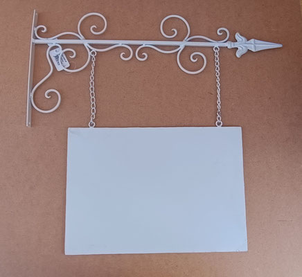 Letrero metal doble cara. Ref 4Y0071W. 56x50